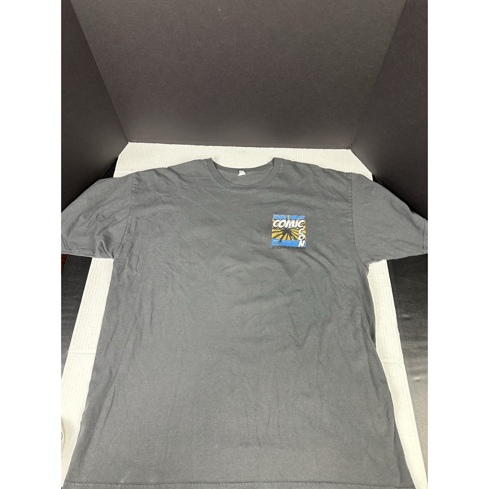 2009 Comic Con Long Beach Y2K Graphic Print Tshirt Sz XL Trade Show Cosplay - Picture 2 of 7